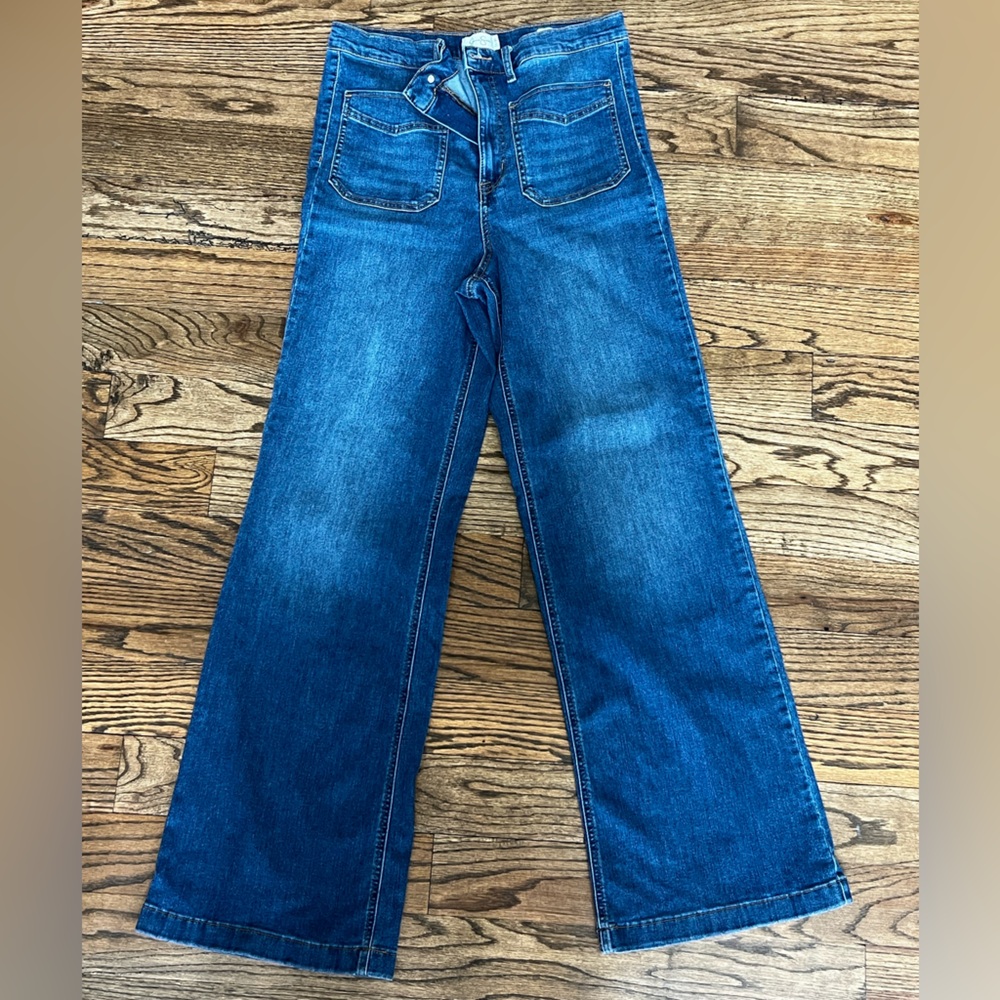 Jessica Simpson High-Rise Wide Leg Women's Denim Jeans, size 30